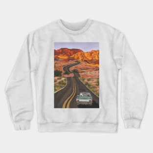 Ghostie on a Road Trip Among the Canyons Crewneck Sweatshirt